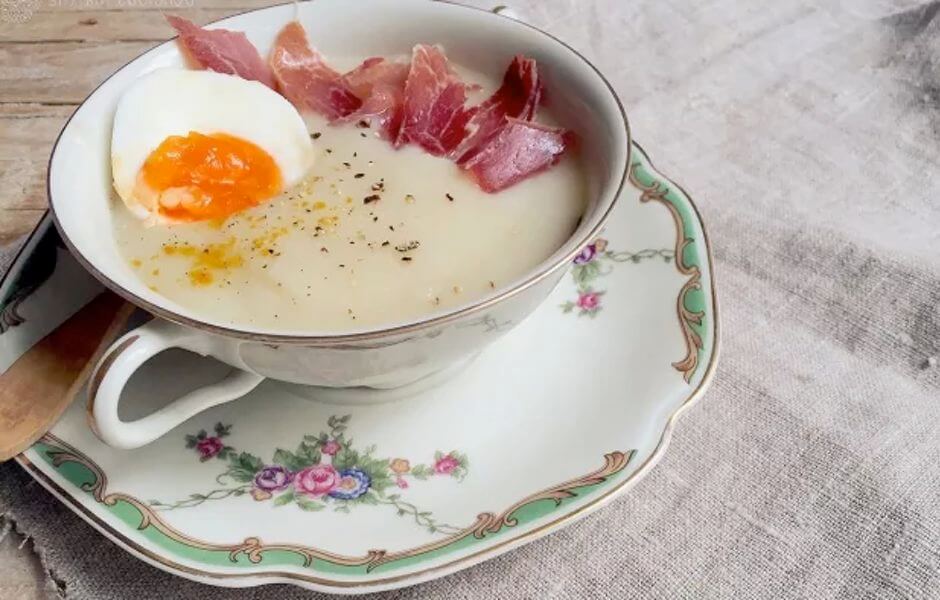 crema con jamon iberico