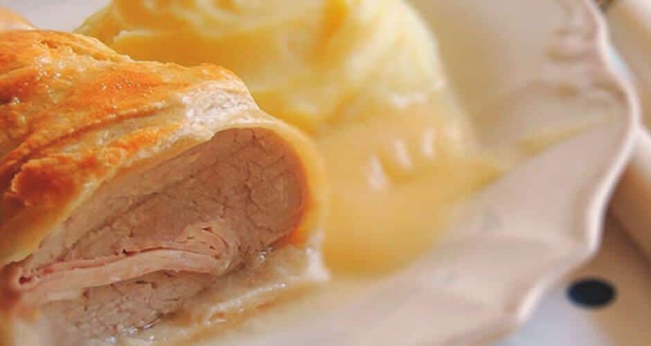 solomillo en hojaldre receta de jamón ibérico