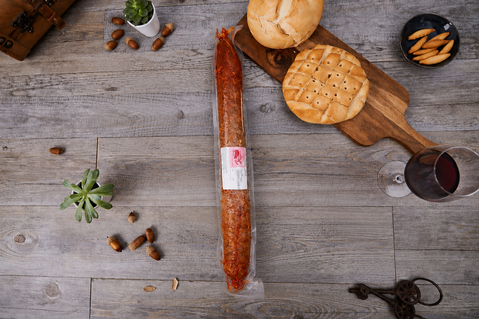 Chorizo Ibérico de bellota. 1 a 1,2kg.