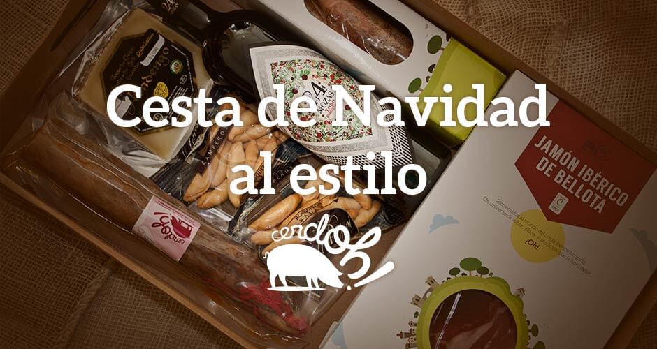 Comprar Cesta de Navidad ibéricos de bellota