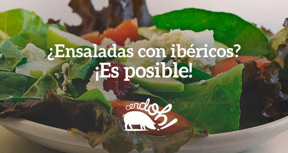 ensaladas con ibericos de bellota | Blog Cerdoh