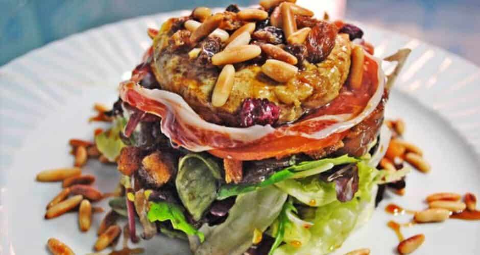 ensalada de jamón 100% ibérico de bellota