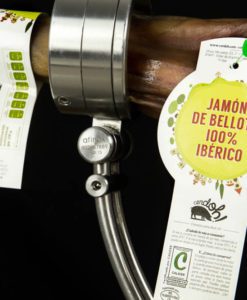Detalle de etiqueta de Jamón de Bellota 100% Ibérico de Cerdoh!