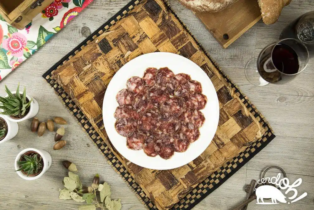 Plato de salchichón ibérico de bellota de Cerdoh!