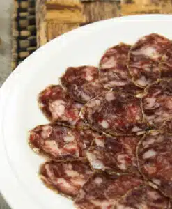 Detalle plato de Salchichón Ibérico de Bellota de Cerdoh!