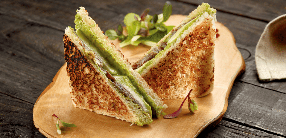 Receta de Sandwich de jamón ibérico.