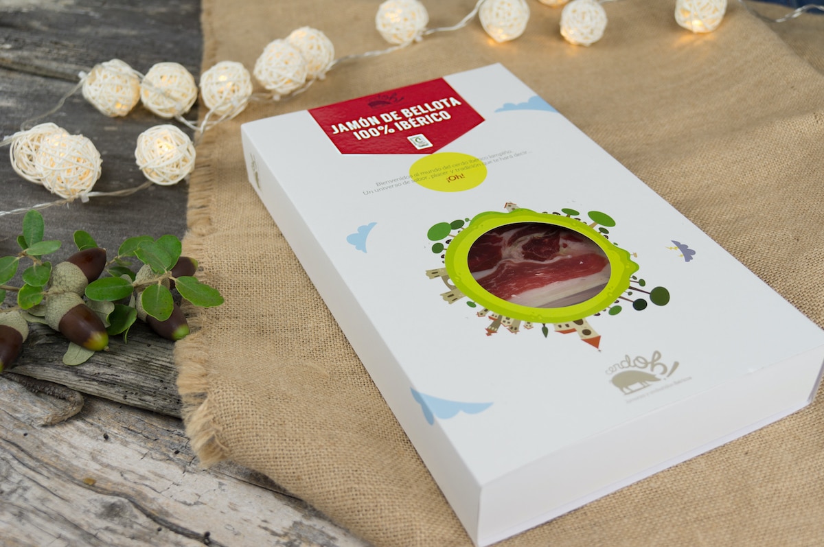 ¿Qué es el "umami" y qué relación tiene con el jamón ibérico? interior caja jamon iberico