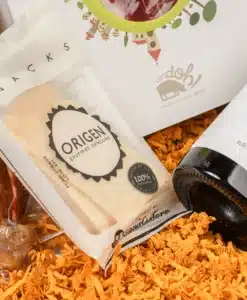 Detalle del contenido de la cesta regalo La Gallarda