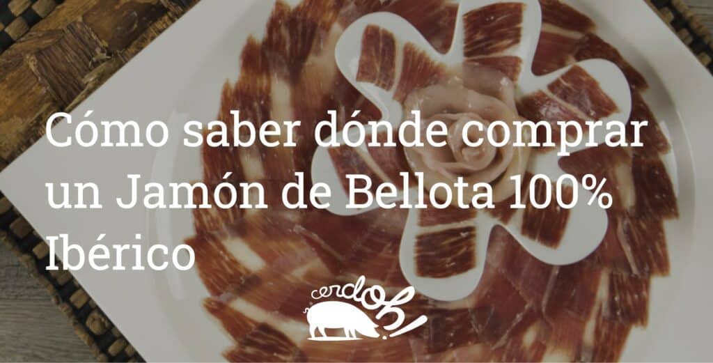 comprar un jamón de bellota 100% ibérico i