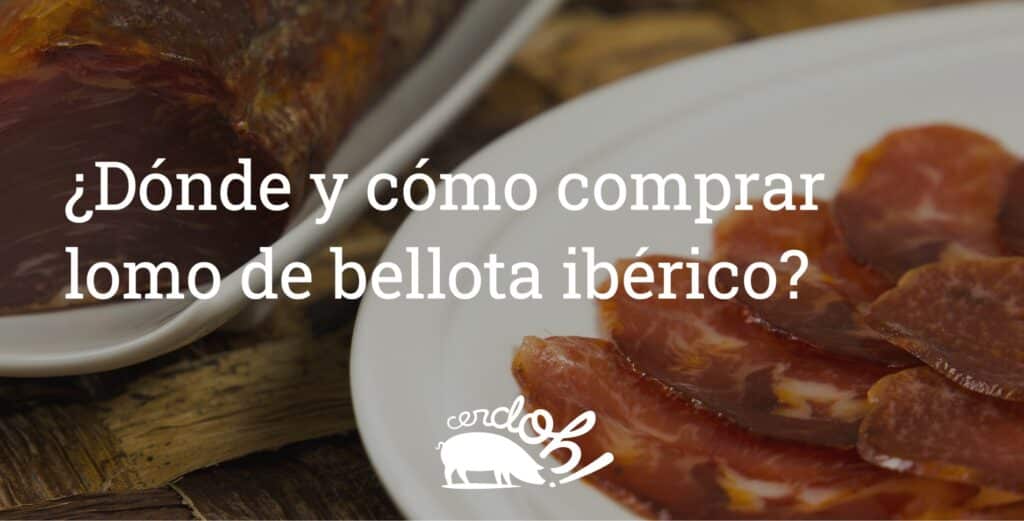 comprar lomo de bellota ibérico